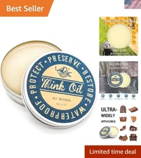 Mink Oil for Leather Boots, Leather Conditioner Cleaner Waterproof Soften and...