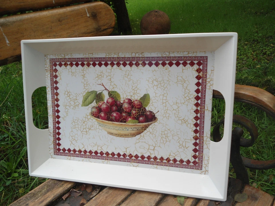 NUOVA R2S TRES GRAND PLATEAU MELAMINE NEUF DIVERS MOTIFS AU CHOIX FAB. ITALIE UNE AFFAIRE!