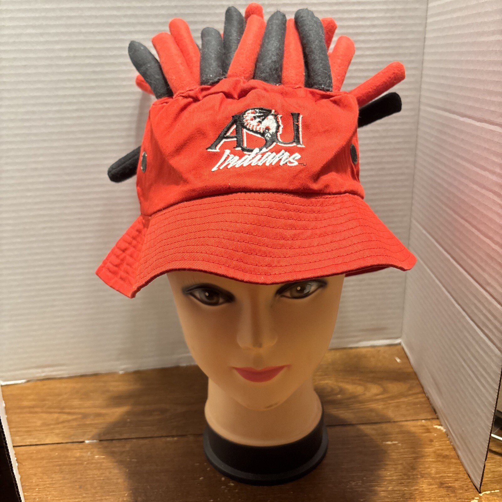 ASU Indians Bucket Hat in Red and Black for Adults and Youth
