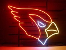 Arizona Cardinals Neon Sign 20x16 Lamp Light Real Glass Bar Poster Decor Z928