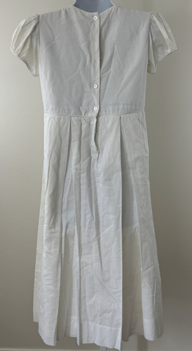 Strasburg Girl's Heirloom Collection Size 14 DRESS Ivory Cream Cap Sleeve Cotton - Picture 7 of 9