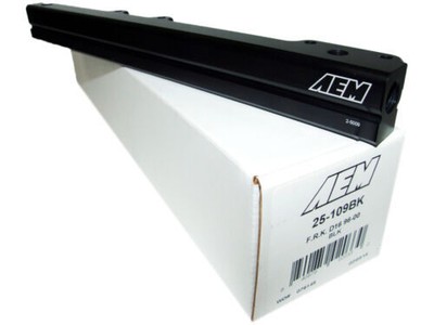 AEM 25-109BK High Volume Fuel Rail Black 1996-2000 Honda Civic