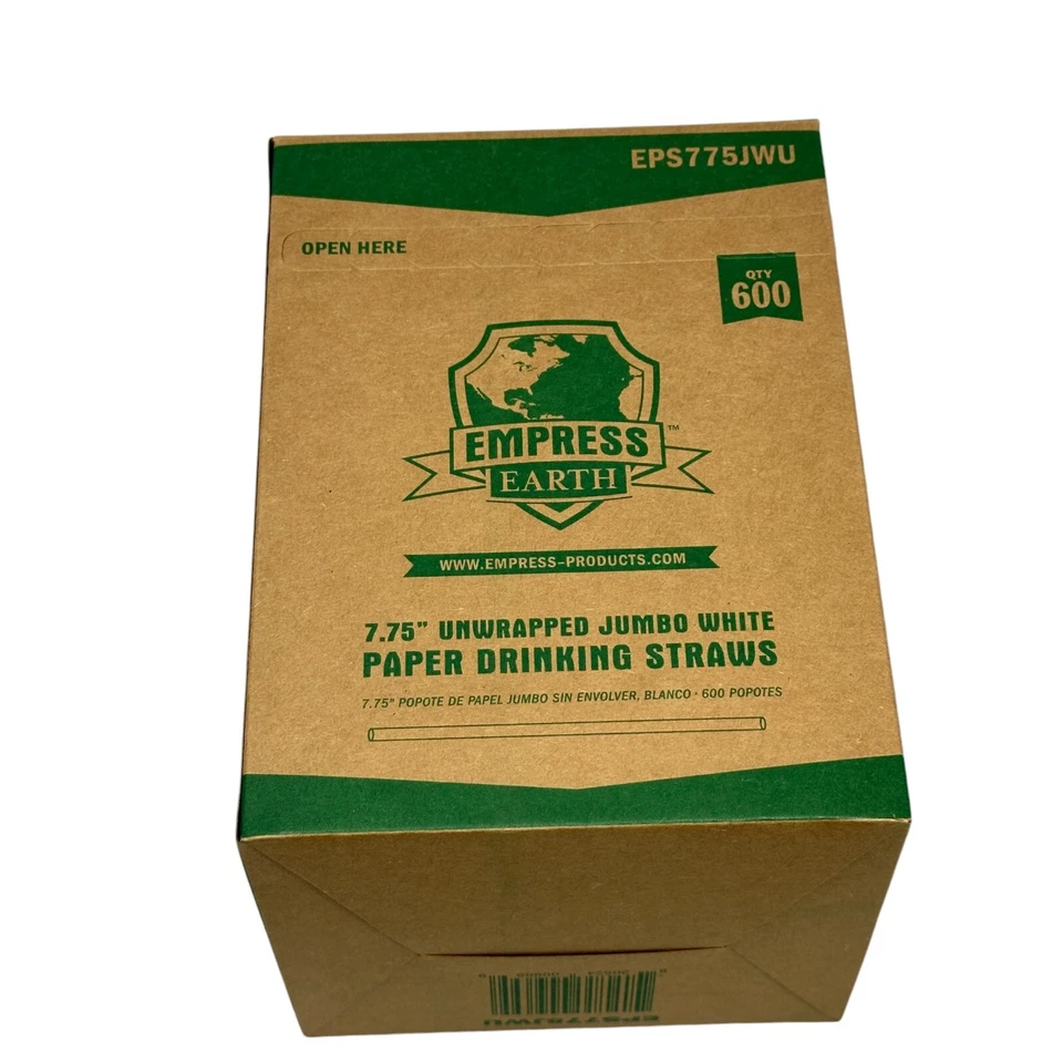 Brand New Paper Drinking Straws 600 pieces in Box - Image 3 of 4