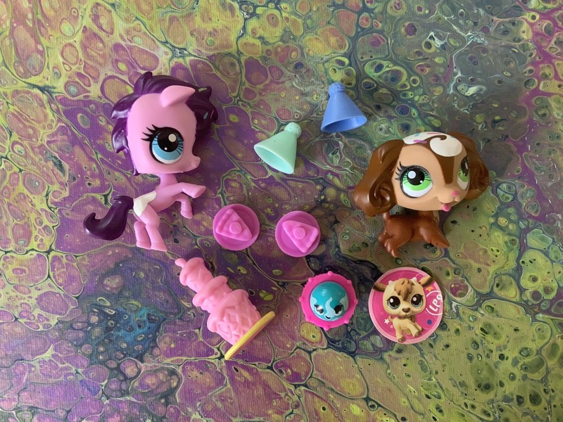 Littlest Pet Shop LPS Sweet Celebration Set #3289 3290 3291 Horse Cocker Spaniel
