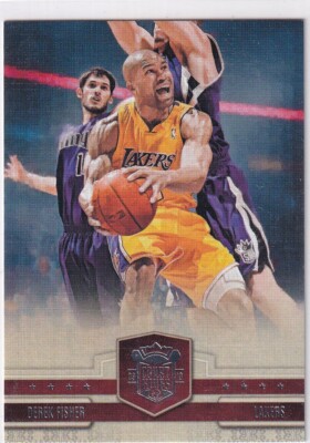 Panini NBA First Year Court Kings 2009-10 No. 41 Derek Fisher Silver 46/99