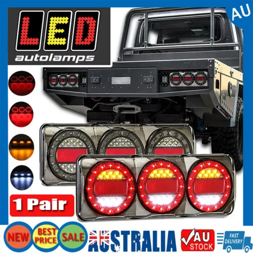 MAXILAMP 3 LED Combination Tail Lights Stop/Tail/ Indicator/Reverse Truck Ute - Picture 2 of 16