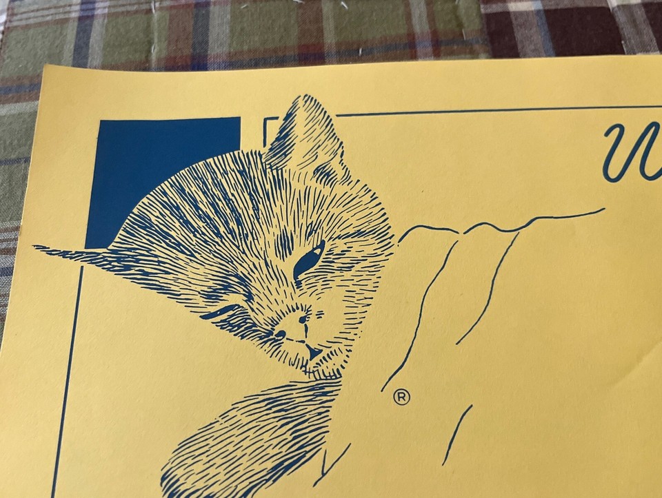 VTG 1960’s C&O RR / B&O RR Chessie Passenger Train Dining Car Placemat