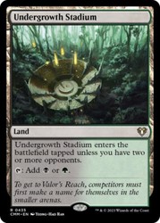 Undergrowth Stadium #435 Commander Masters Rare Land