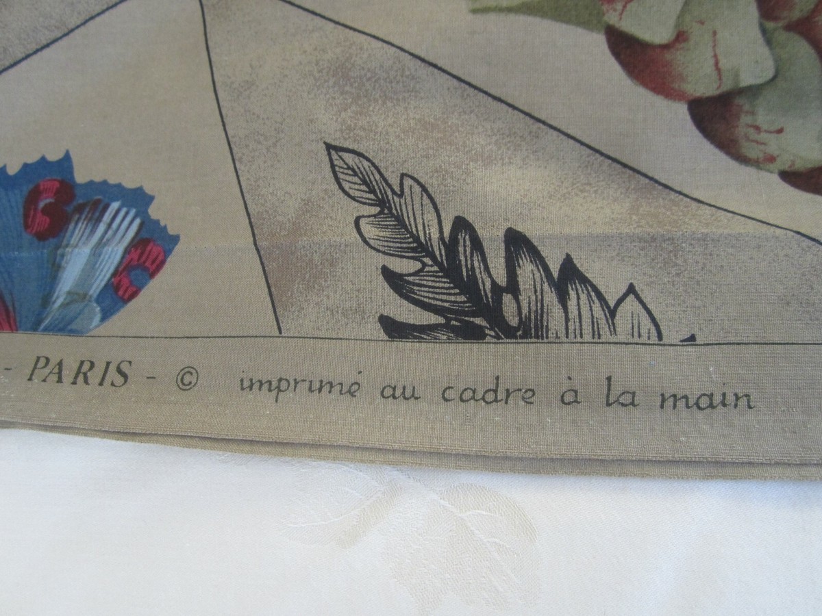 Tissu Ancien Pierre Frey Coton - Grand Coupon 2m80 X 1m40 - Comme Neuf Multicolore