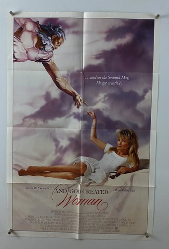 GOD CREATED WOMAN Movie Poster (VF) One Sheet 1987 Rebecca De Mornay 5802
