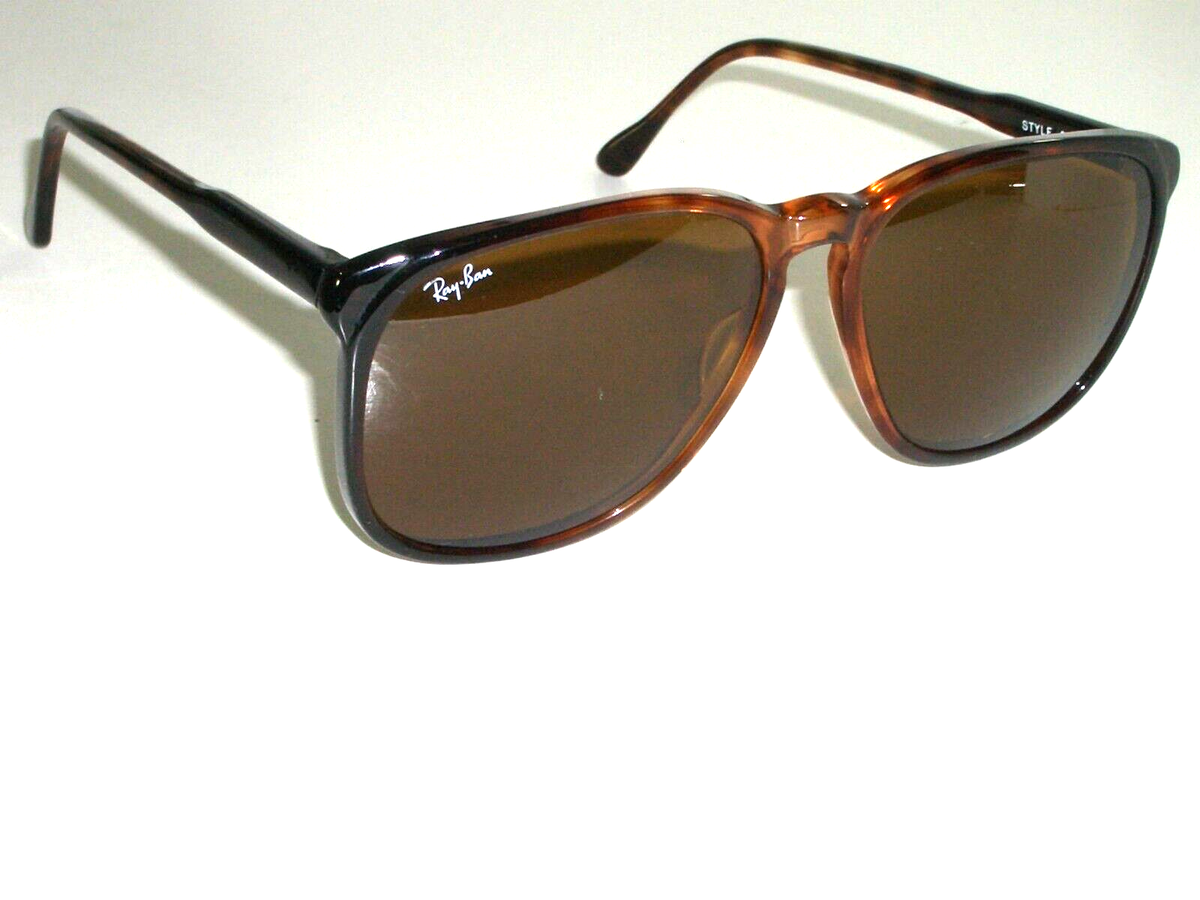 VINTAGE B&L RAY BAN B15 BROWN COLOR CONTRAST TECH TORTOISE STYLE D