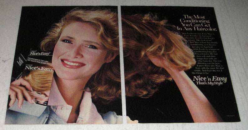 1985 Clairol Nice 'n Easy Haircolor Ad - Conditioning