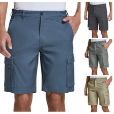 Men Cargo Shorts Stretch Lightweight Quick Dry Multi Pockets Hiking Chino Pants