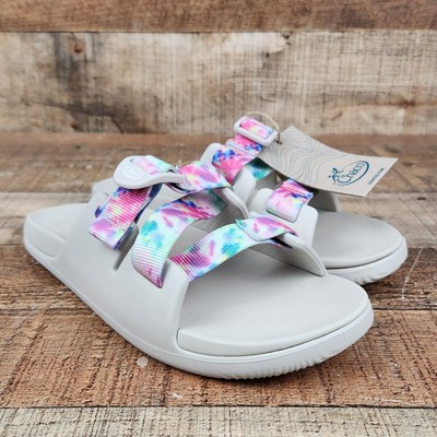 New Chaco Kid Chillos Sport Sandal Girl 5 Light Tie Dye Adjustable Strap Water