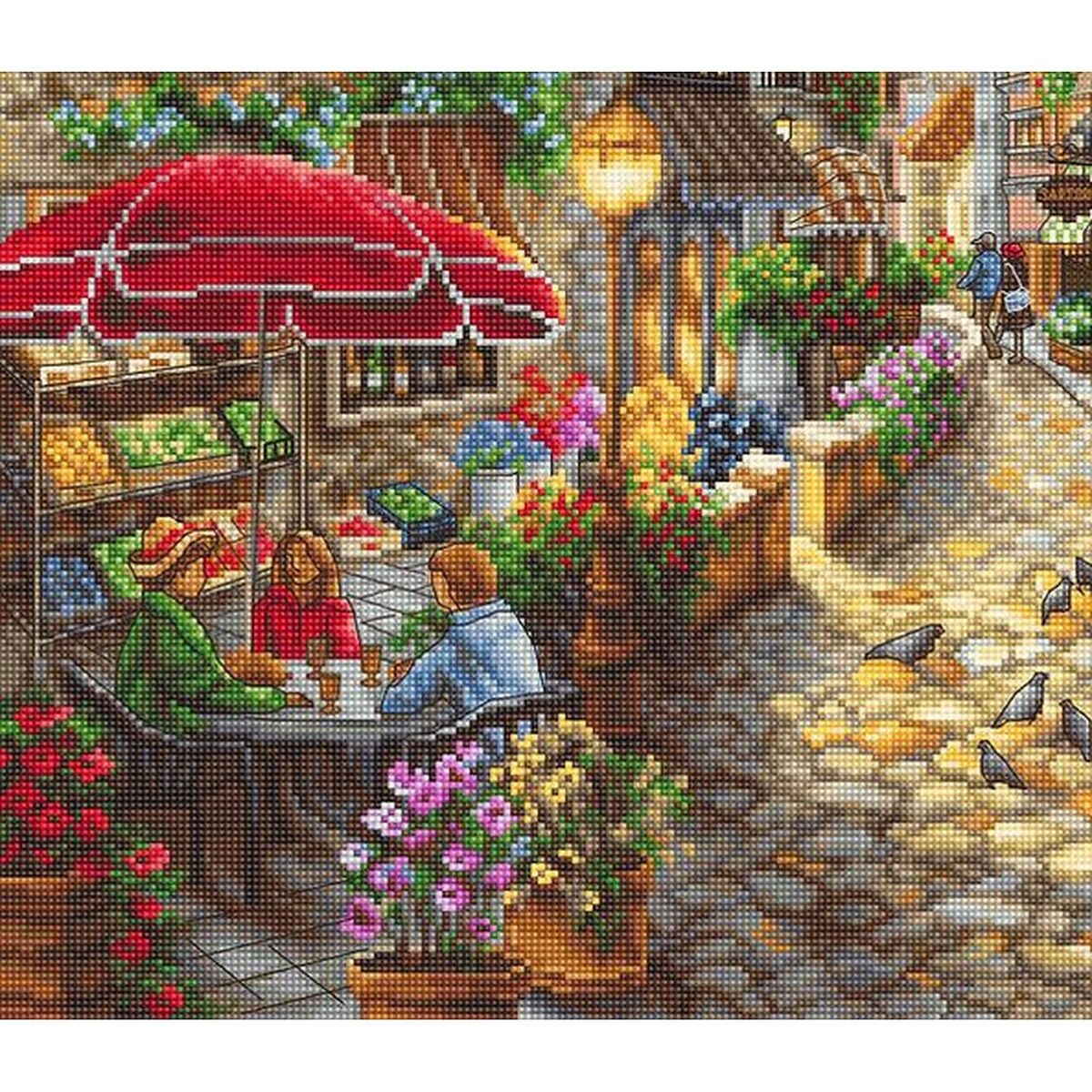 Counted Cross Stitch Kit Early Evening In Avola L8021 Needlework