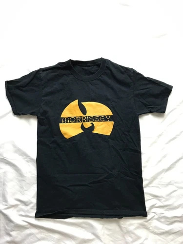 Morrissey Smiths Wu-Tang Clan Vintage Black T-Shirt Funny Sm Vintage vintage concert t-shirt, vintage, size S, single stitch, B+ condition