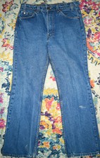 Vintage Levis Jeans 517 Boot Cut W32-33 L28.75 90s Orange Tab Made in USA 1996