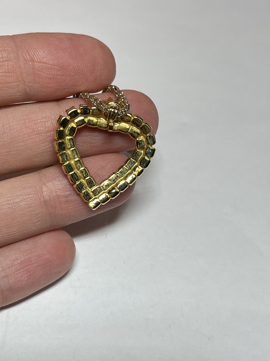 アクセサリー vintage heart design necklace Vintage Floral Heart Pendant Necklace Gold Tone Victorian
