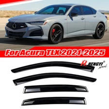 For Acura TLX 2021-2025 Window Visors Vent Deflector Wind Rain Guards Side Trims