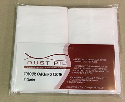 TWO COLOUR CATCHER DIRT LAUNDRY CATCHING REUSABLE CLOTH COLOUR  WASHING MACHINE