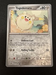Togedemaru 151/197 Obsidian Flames Reverse Holo Common