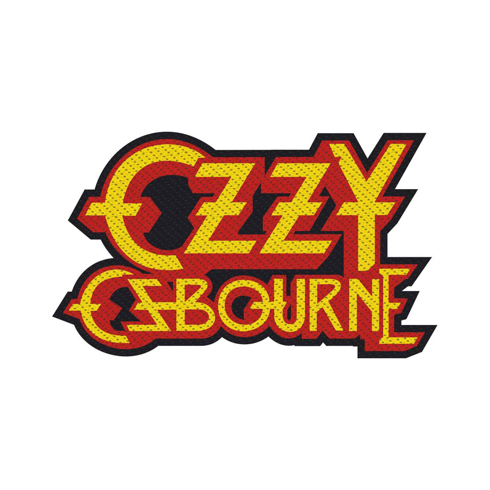 Ozzy Osbourne 'Logo Cut-Out' (Black) Toppa - NUOVO E UFFICIALE!