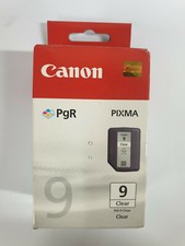 Image of Genuine CANON PgR PIXMA PGI-9 CLEAR INK CARTRIDGE - New SEALED ORIGINAL UK 