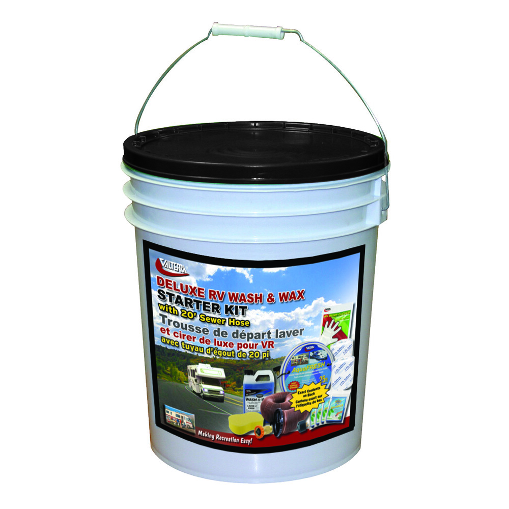 Valterra Products Llc K88131 Deluxe Starter Kit In A Bucket Sponge And Wash And
