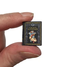 GRAY'S ANATOMY MEDICAL 1:12 Scale Miniature Readable Illustrated Book Doctor