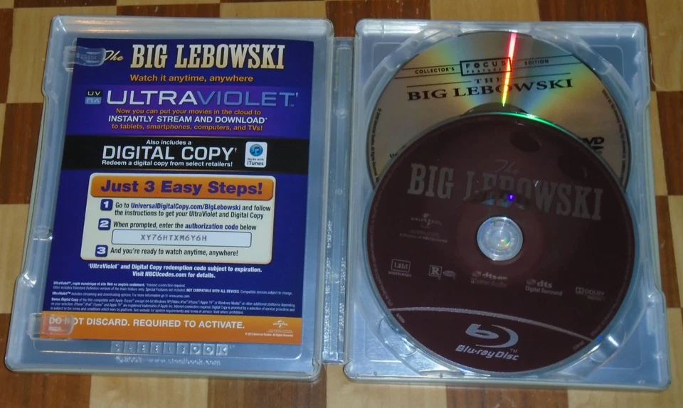 The Big Lebowski Limited Edition Steelbook (Blu-ray/DVD Combo) Foto 3 de 3