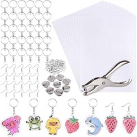 Schrumpffolie Set 181 StüCk Mit Schrumpfkunstpapier, Locher, Ohrhaken Diy