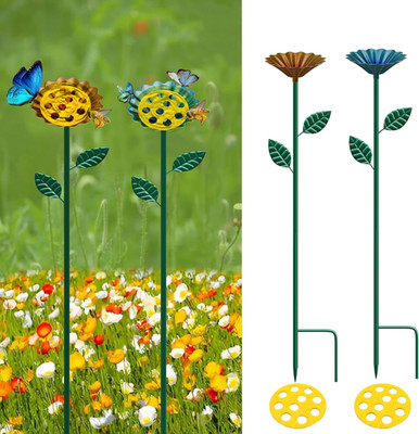 2 Packaged Bee Watering Stations, Garden Bee Bathtubs, Metal Bee Water Replenish