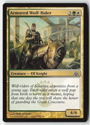 MTG - Armored Wolf-Rider #52 - Regular - DGM Dragon's Maze