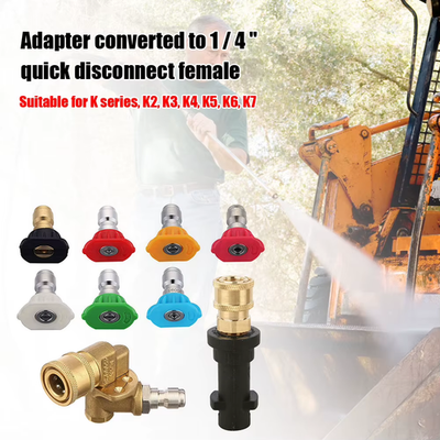 #ad Pressure Washer Gun Adapter QC Pivoting Coupler 7 Tips for Karcher K Series $47.99