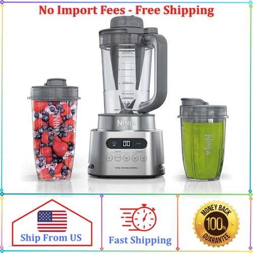 Ninja TWISTi, HIGH-SPEED Blender DUO 3 Preset Auto-iQ Programs, 34 oz. SS151