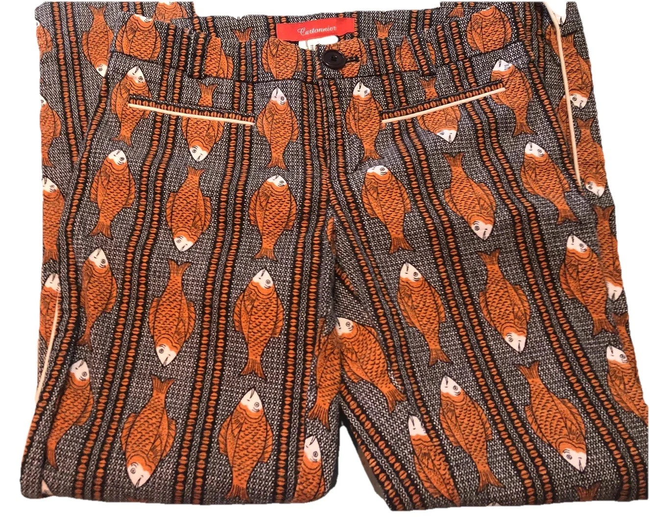 22 NWT ANTHROPOLOGIE CARTONNIER CAPRI CROP FISH PANTS Ethnic 2
