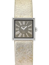 Chanel Mademoiselle Watch Ladies' Quartz 22mm Stainless Steel Leather #TW107