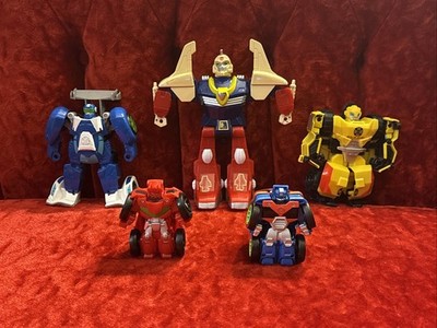 2011 Hasbro Playskool Heroes Transformers Rescue Bots & Micro Etc. Lot Of 5 3-7 