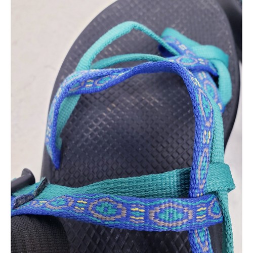 CHACO ZX/2 Classic Performance Strappy Sandal w Vibram Sole Blue Green Women's 9 - Picture 13 of 15