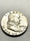 Four (4) 1963 Franklin Half Dollars 90% Silver Most XF+ One AU Mints = 2 P & 2 D