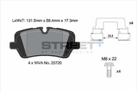 BremsbeläGe Audi A3 Sportback (8YA, 8YF) 40 Tfsi Bj. 05/21 Kw 140 PS 190 - Pagid