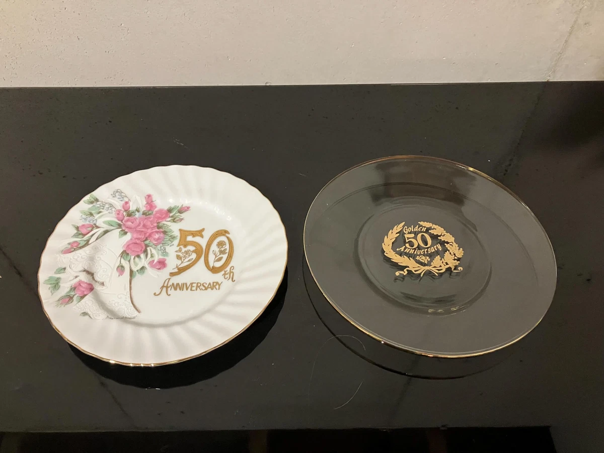 50th Anniversary Plate In Decorative Collector Plates for sale | eBay