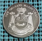1968 Krewe of ELENIANS / Objects d'Art  .999 FINE SILVER Mardi Gras Doubloon