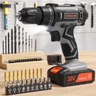 Cordless Drill Set, VIWKO 20V Power Drill with Power Pack 2.0Ah and Charger, ...