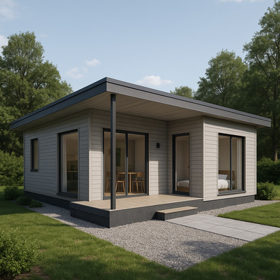 F-01   Sleek Smart Home Design (60m² Concept Plan)   Digital Building Plans