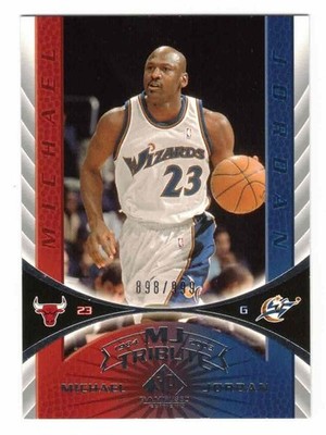 MICHAEL JORDAN 2003-04 UD UPPER DECK SPGU MJ TRIBUTE #104 898/999 CHICAGO BULLS