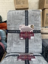 Gaveno Cavailia Sparke & Clarke Grey Bath Mat 160x230cm Non-Slip Polyester