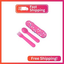 Bentgo Kids Utensil Set - Reusable Plastic Fork, Spoon  Storage Case BPA-Free M