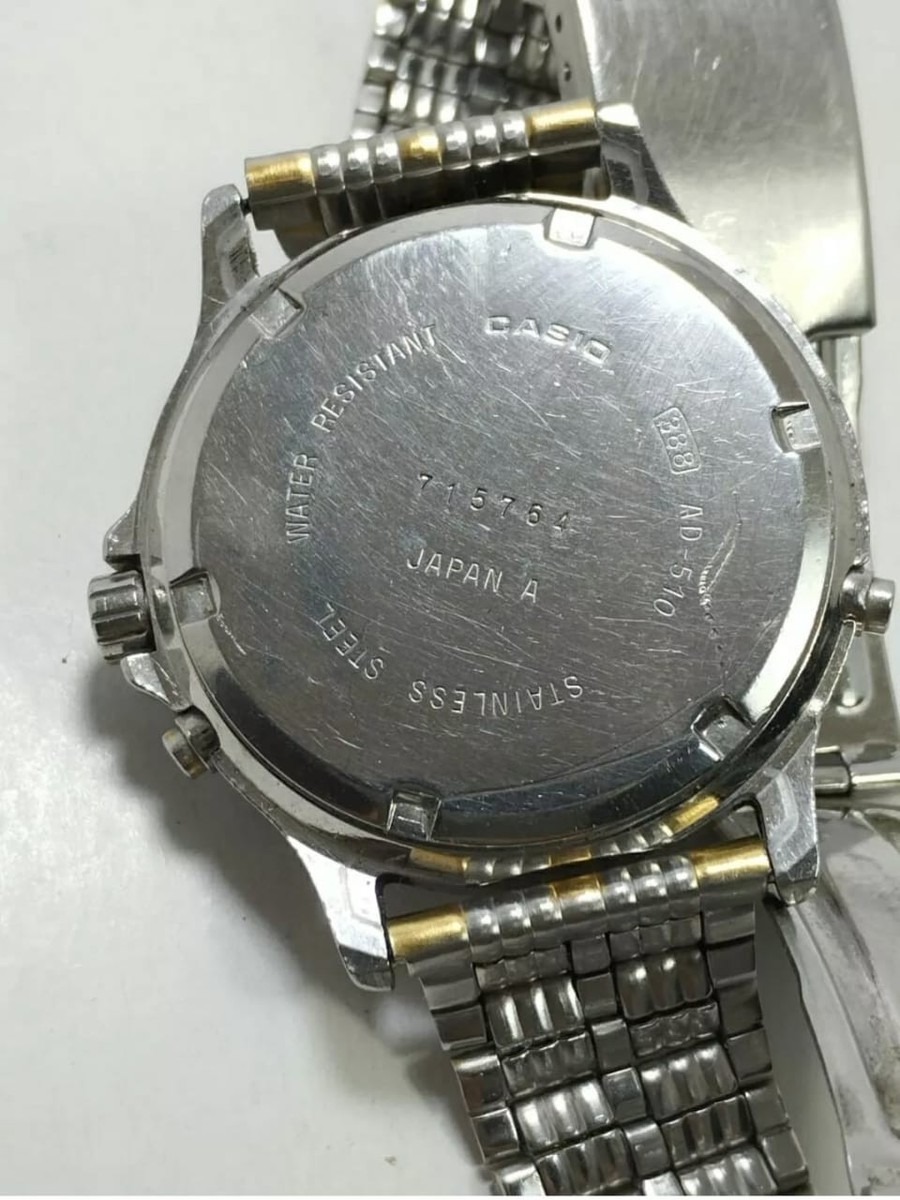 Casio Watch AD-510 388 Smiley WR100M Analog Digital | eBay