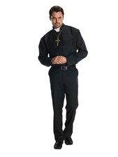 Rubies Adult Mens Priest Heroes and Hombres Halloween Costume Standard Up to 44
